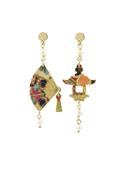 Mini Pearl Fan Earrings - Lebole Maison